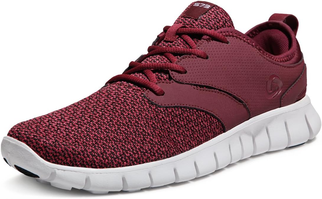 TSLA Men's Sports Running Shoes, Lightweight Breathable Walking Casual Sneakers, Performance Gym Training Athletic Shoes