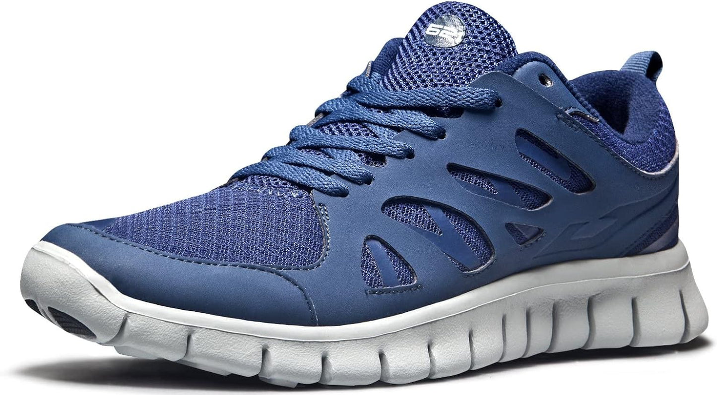 TSLA Men's Sports Running Shoes, Lightweight Breathable Walking Casual Sneakers, Performance Gym Training Athletic Shoes