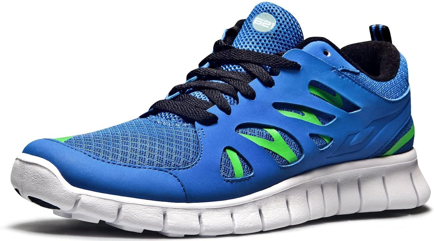 TSLA Men's Sports Running Shoes, Lightweight Breathable Walking Casual Sneakers, Performance Gym Training Athletic Shoes