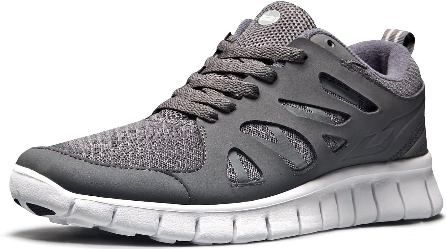 TSLA Men's Sports Running Shoes, Lightweight Breathable Walking Casual Sneakers, Performance Gym Training Athletic Shoes