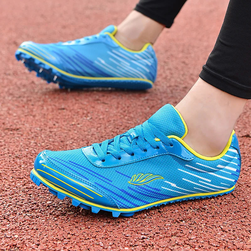 Size32-45 kids Track Field Events Sprint 8 Spikes Sport Shoes Professional Middle Distance Running Race Spikes Sneakers Men