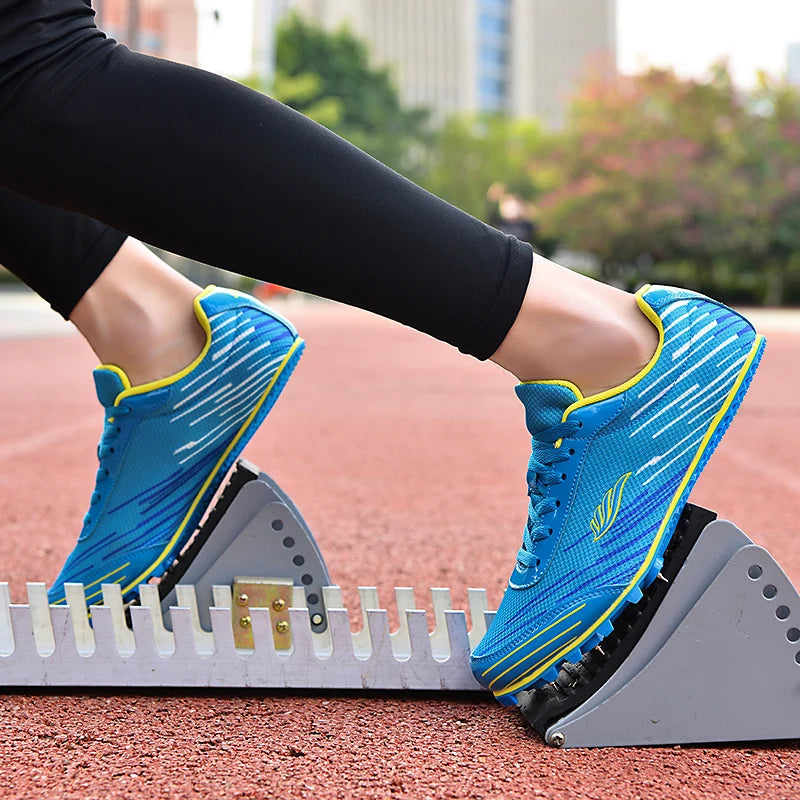 Size32-45 kids Track Field Events Sprint 8 Spikes Sport Shoes Professional Middle Distance Running Race Spikes Sneakers Men