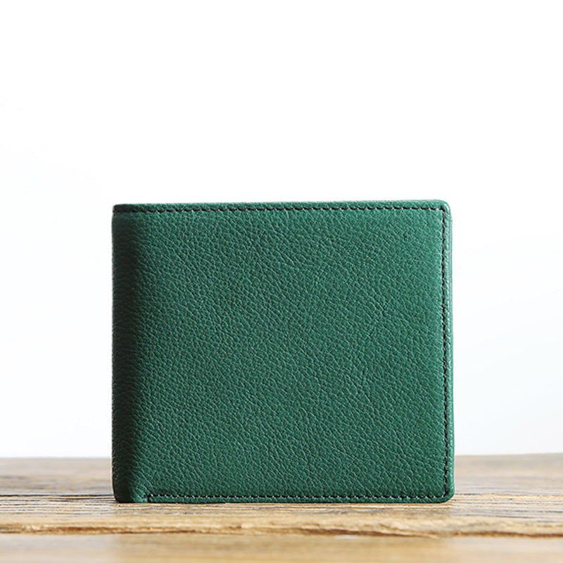 Genuine leather minimalist wallet bag