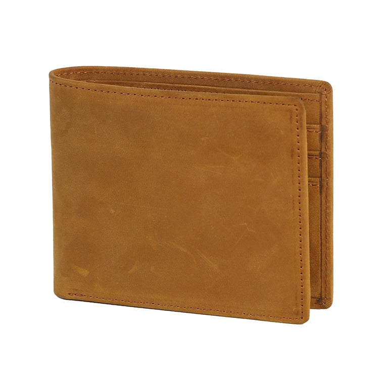 Retro laser engraved wallet