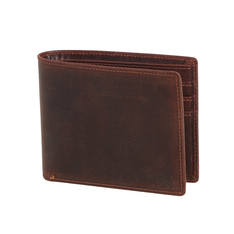 Retro laser engraved wallet