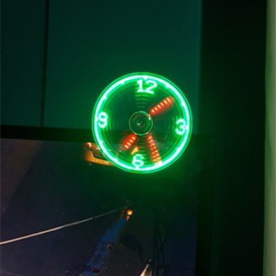 pipicars LED Clock USB Fan Portable Gadgets