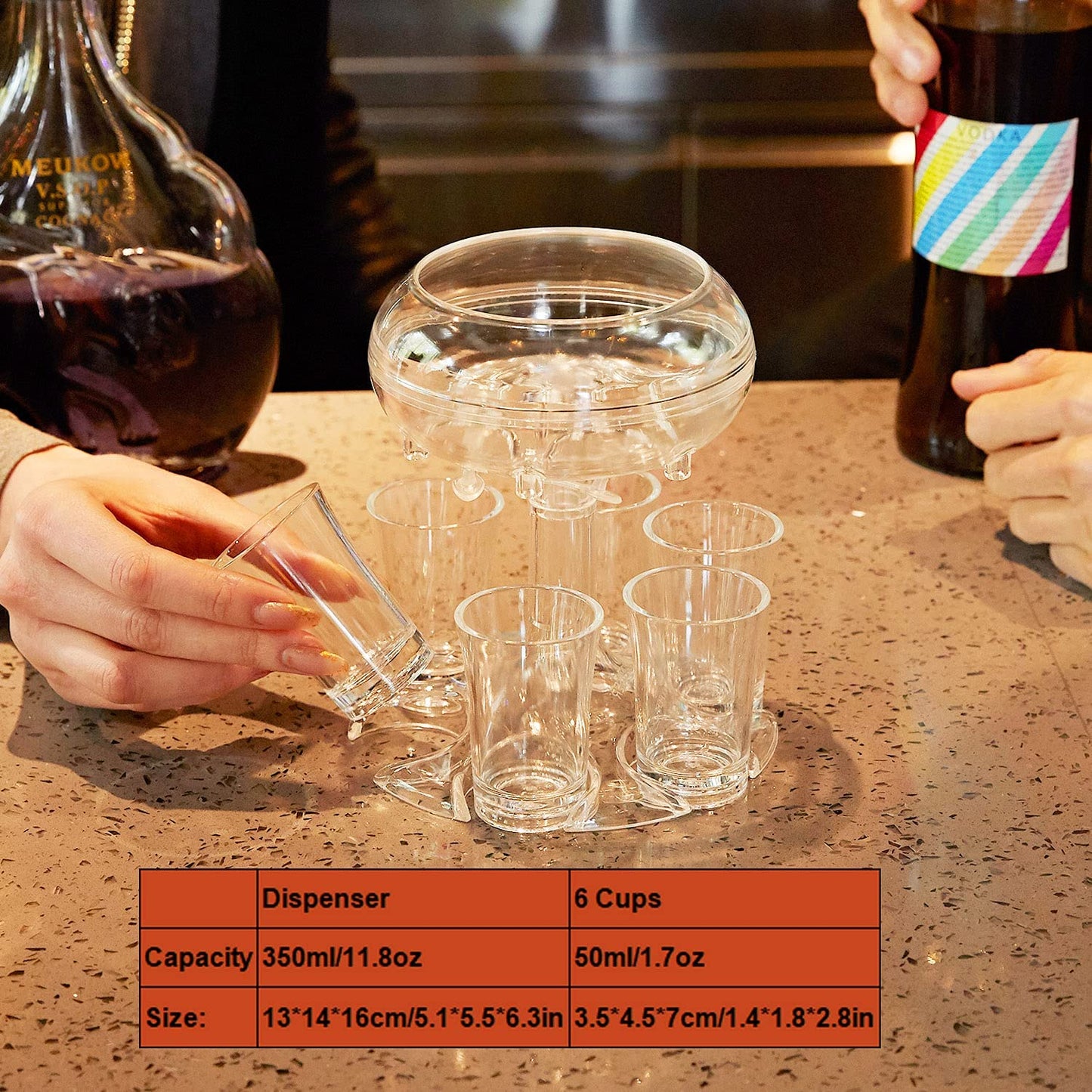 pipicars Holder Bar Glass Bottle Dispensers