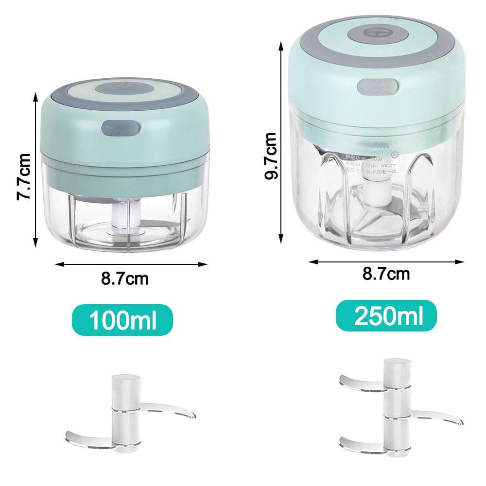 pipicars Mini USB Electric Garlic Masher 100/250ml