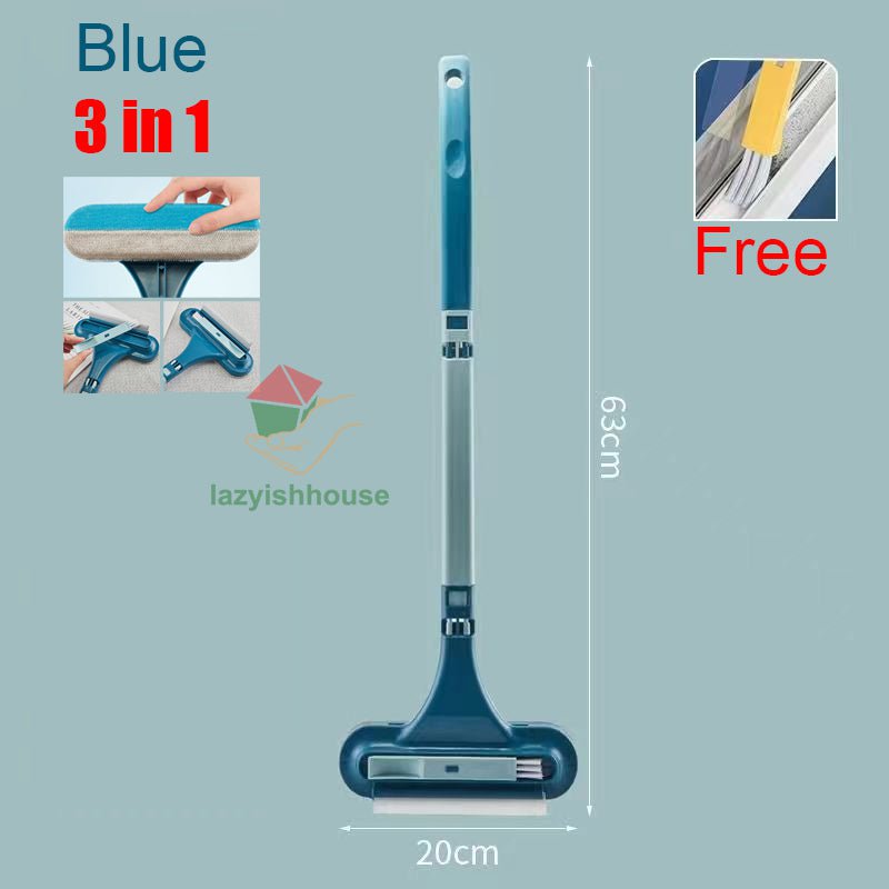 pipicars Glass Cleaning Tools Double-sided Telescopic Rod Window Cleaner