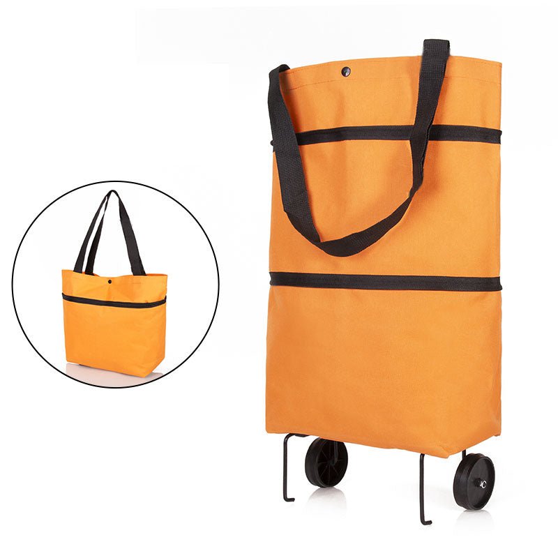 pipicars Folding Shopping Pull Cart Trolley Bag With Wheels
