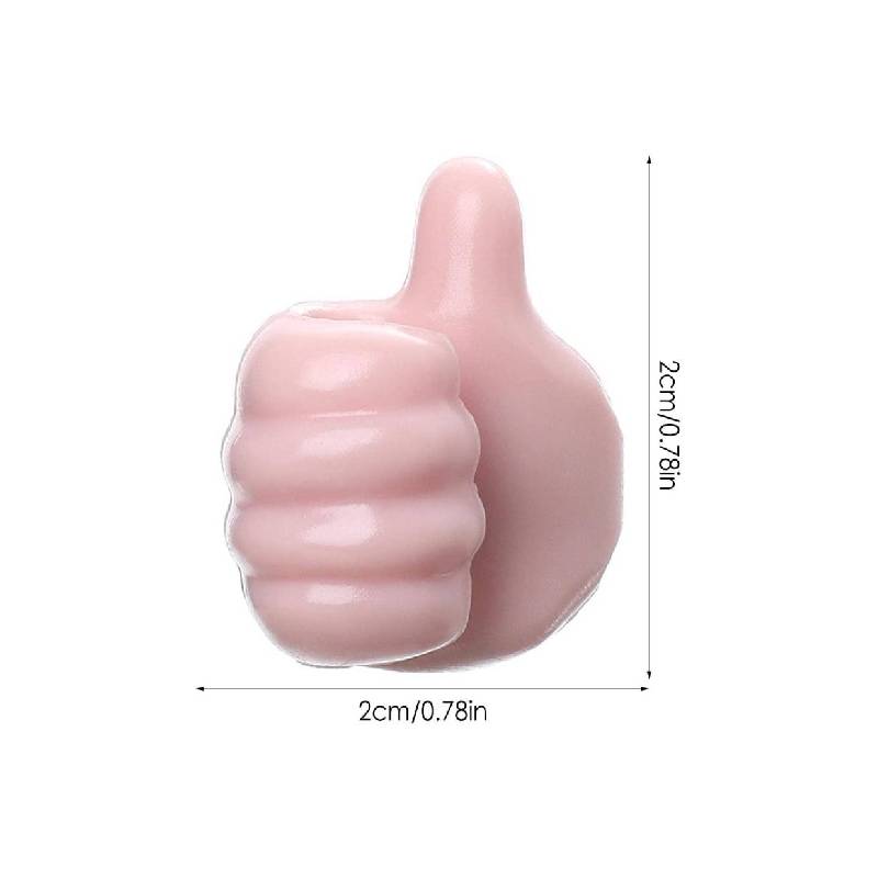 pipicars 10Pcs Key Hook Silicone Thumb Holder Wall