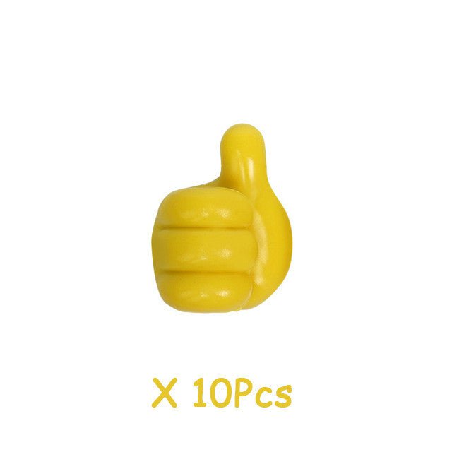 pipicars 10Pcs Key Hook Silicone Thumb Holder Wall