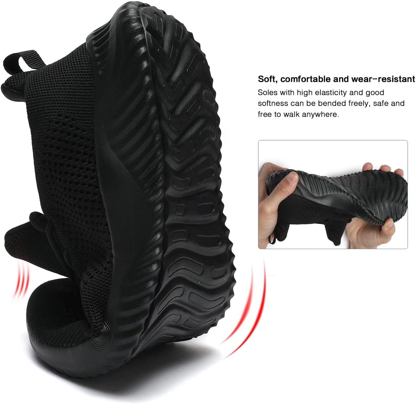 Wrezatro Men's Slip on Walking Shoes Ultra Light Breathable Non Slip Running Shoes Casual Fashion Sneakers Mesh Workout Sports