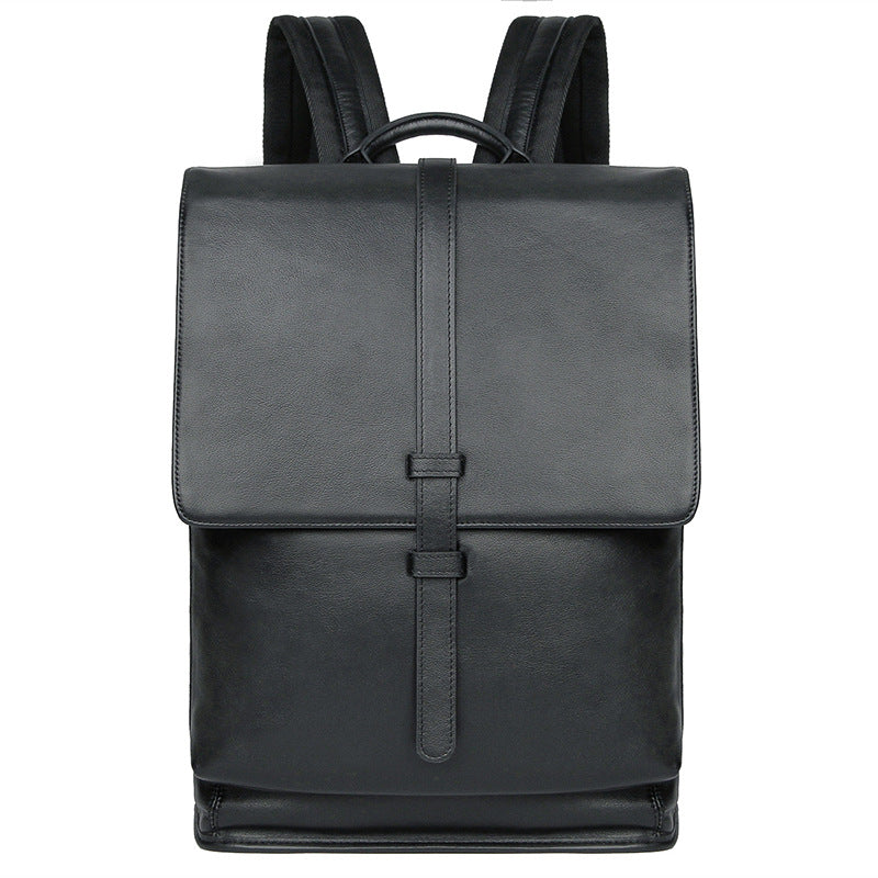 New men's business leather backpack
