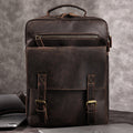 Genuine leather men's backpack