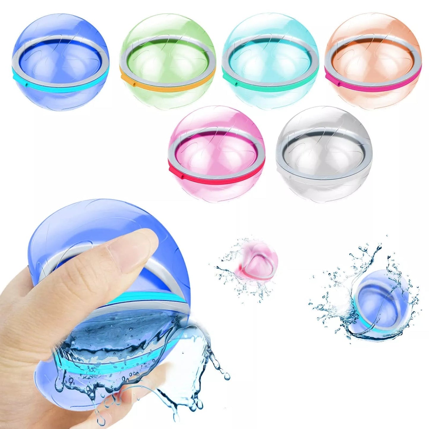 Reusable Bomb Water Balloons 6pcs