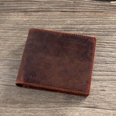 Vintage genuine leather minimalist wallet bag