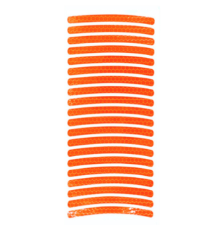 pipicars store 20pcs Car Wheel Hub Reflective Sticker Tire Rim Reflective Strips Luminous