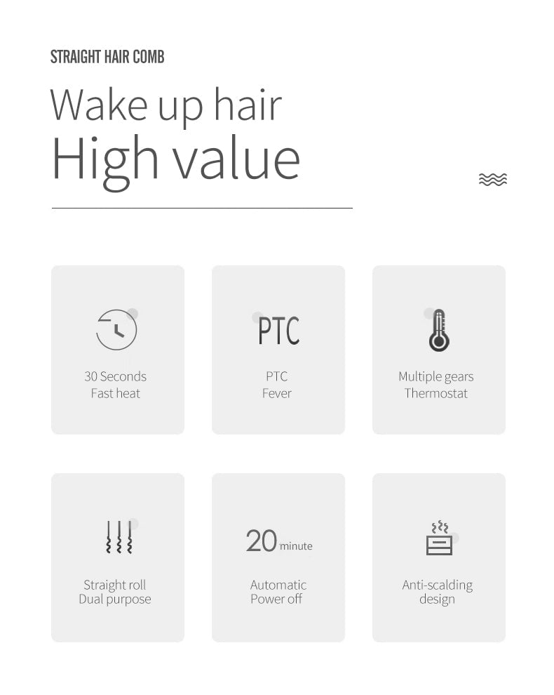 pipicars Multifunctional Hair Straightener