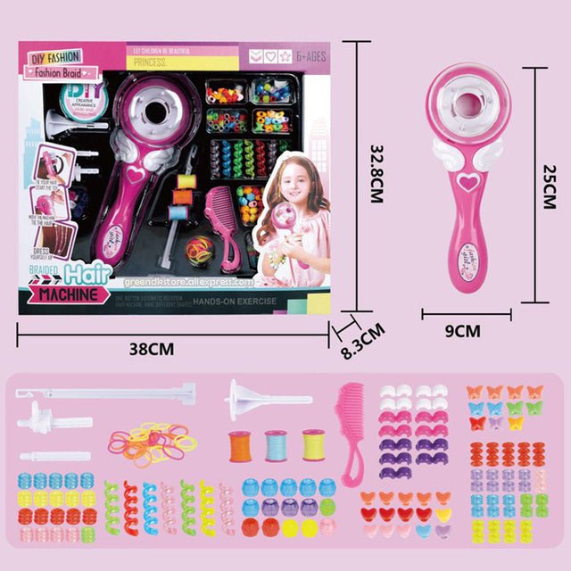 pipicars Girl Automatic Hair Braider Electric DIY Hair Weave Machine