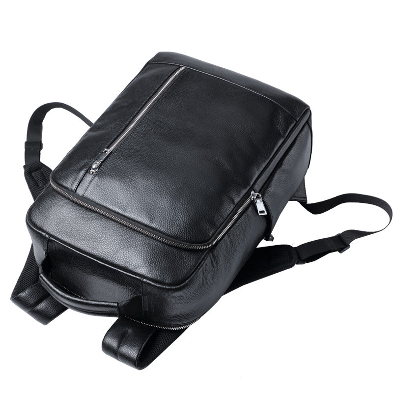New Men's Backpack Business Leather Backpack