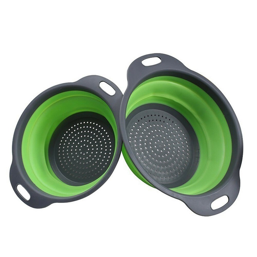 pipicars Folding Collapsible Silicone Colander Strainer
