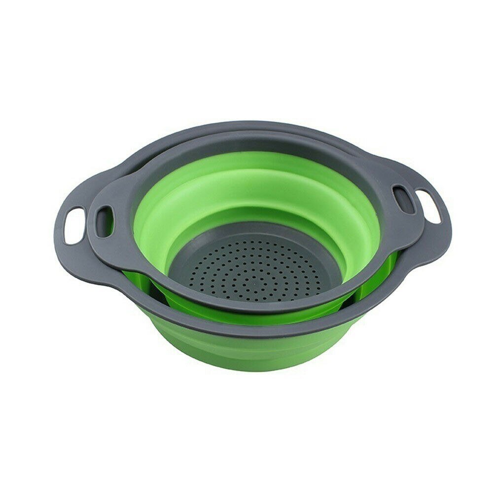 pipicars Folding Collapsible Silicone Colander Strainer