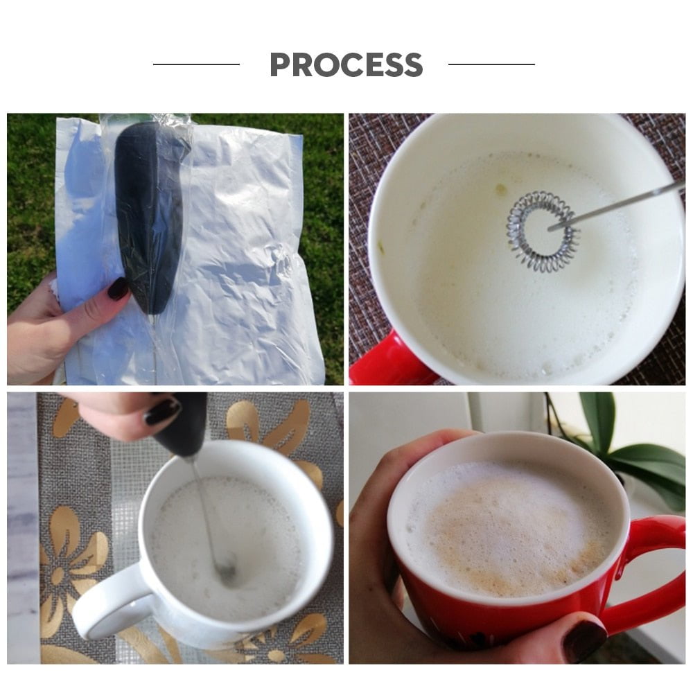 pipicars Milk Frother Automatic Handheld For Coffee