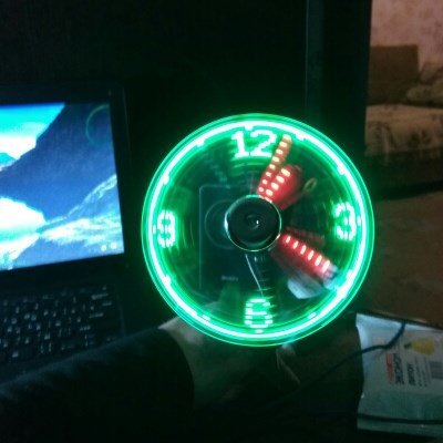 pipicars LED Clock USB Fan Portable Gadgets