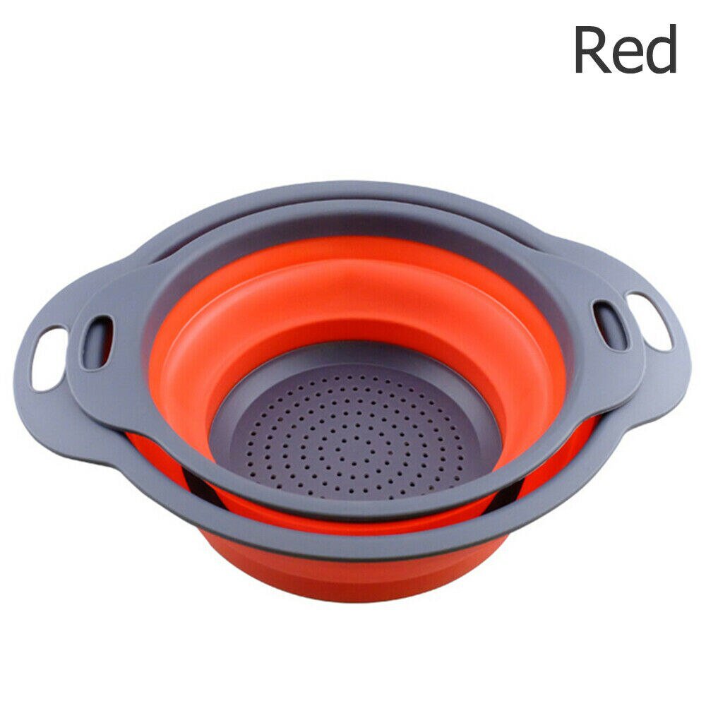 pipicars Folding Collapsible Silicone Colander Strainer