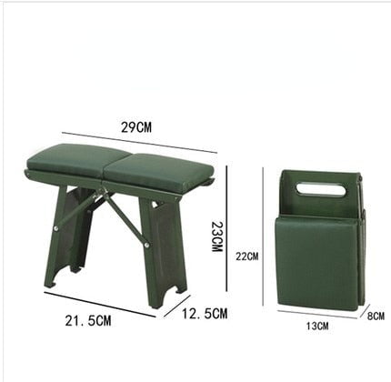 pipicars Mini Steel Portable Folding Camping Stool Chair
