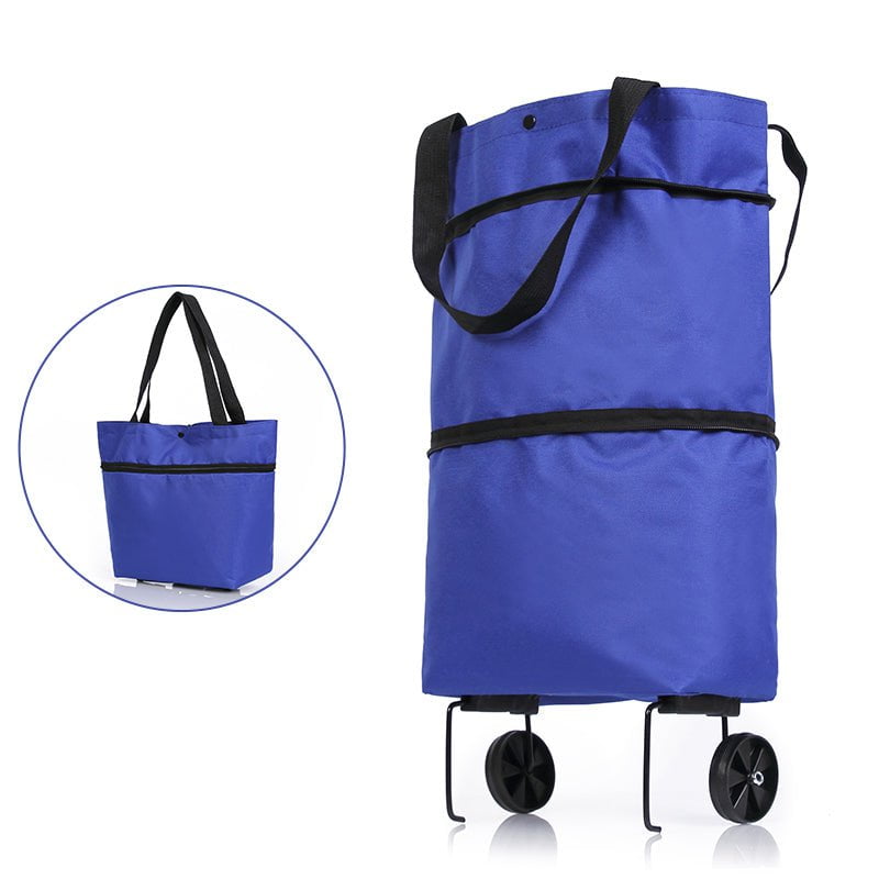 pipicars Folding Shopping Pull Cart Trolley Bag With Wheels