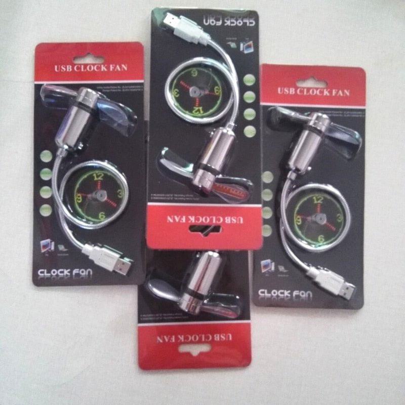 pipicars LED Clock USB Fan Portable Gadgets