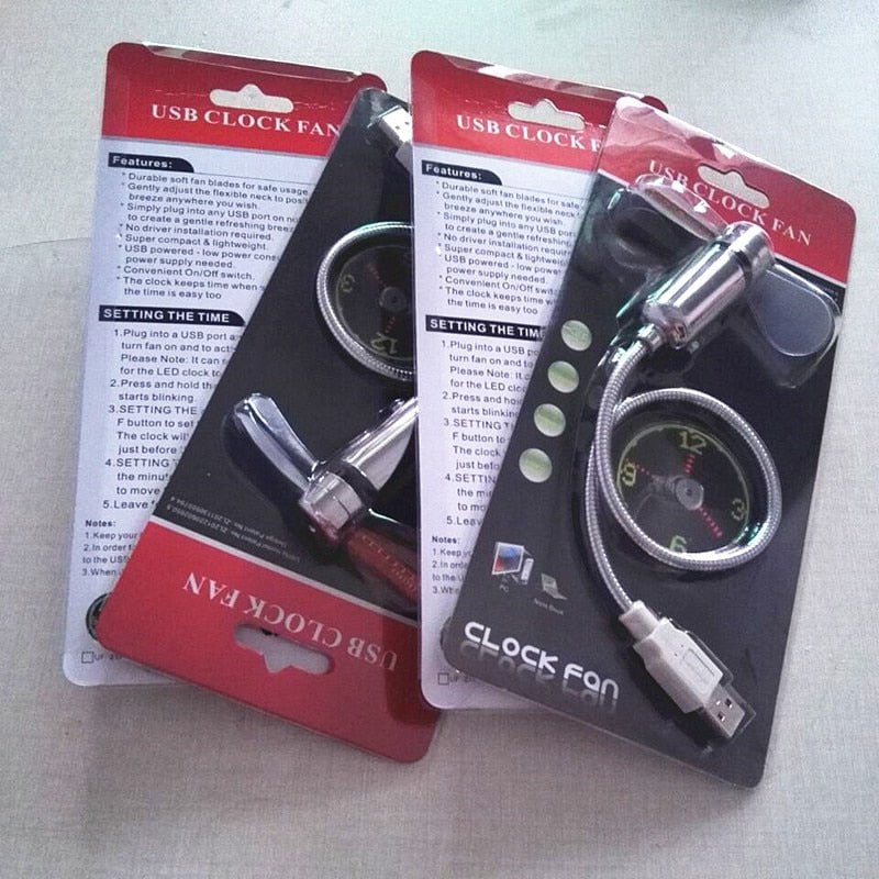 pipicars LED Clock USB Fan Portable Gadgets