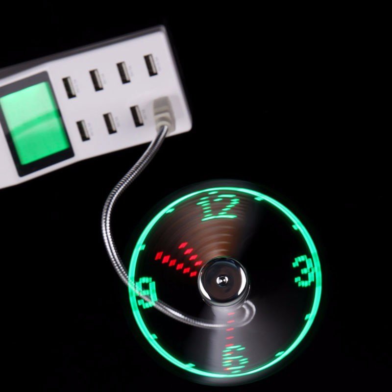 pipicars LED Clock USB Fan Portable Gadgets
