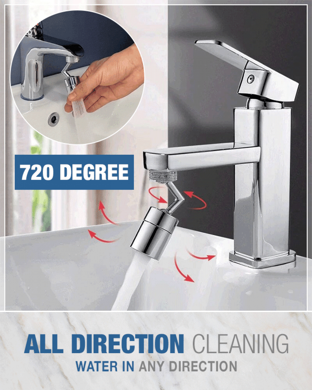 pipicars 720° Non-Splashing Faucet Head