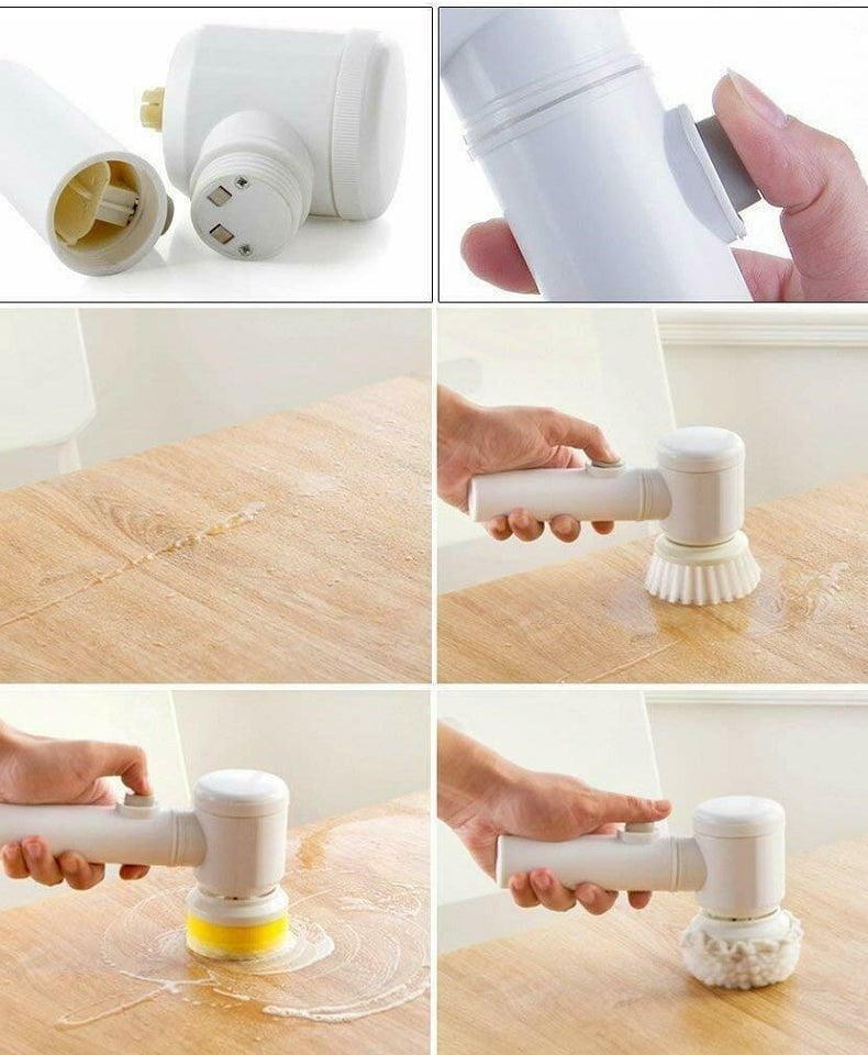 pipicars Electric Cleaning Brush Set Kitchen Bathroom Drill Brush