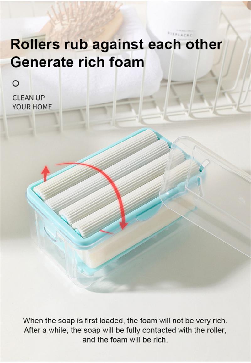 pipicars (1PCS)  Multifunctional Laundry Soap Dish Rub-free Soap Box