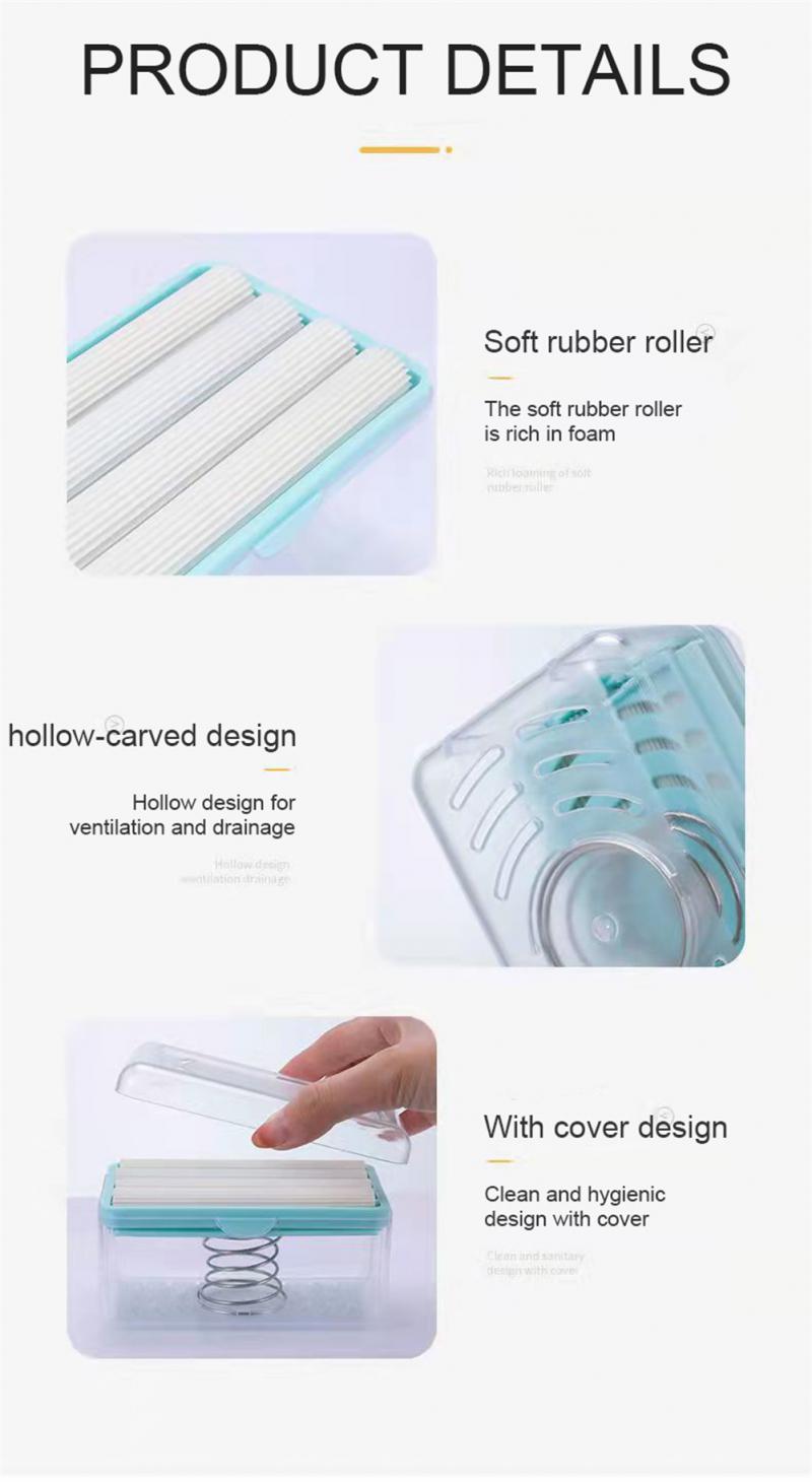 pipicars (3PCS)  Multifunctional Laundry Soap Dish Rub-free Soap Box