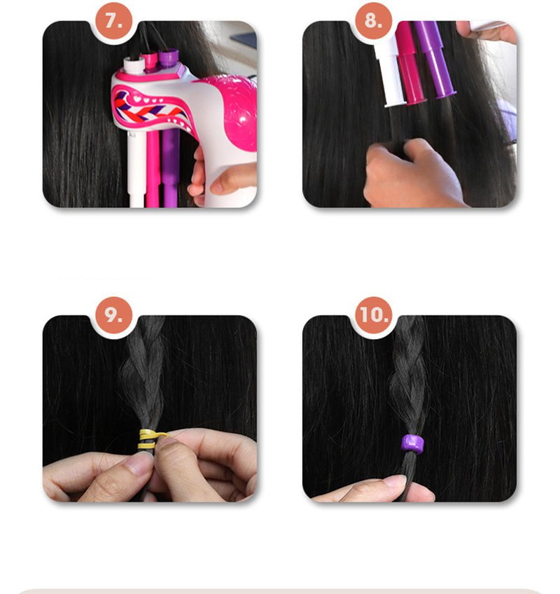 pipicars Electric Girl Automatic Hair Braider Hair Weave Machine