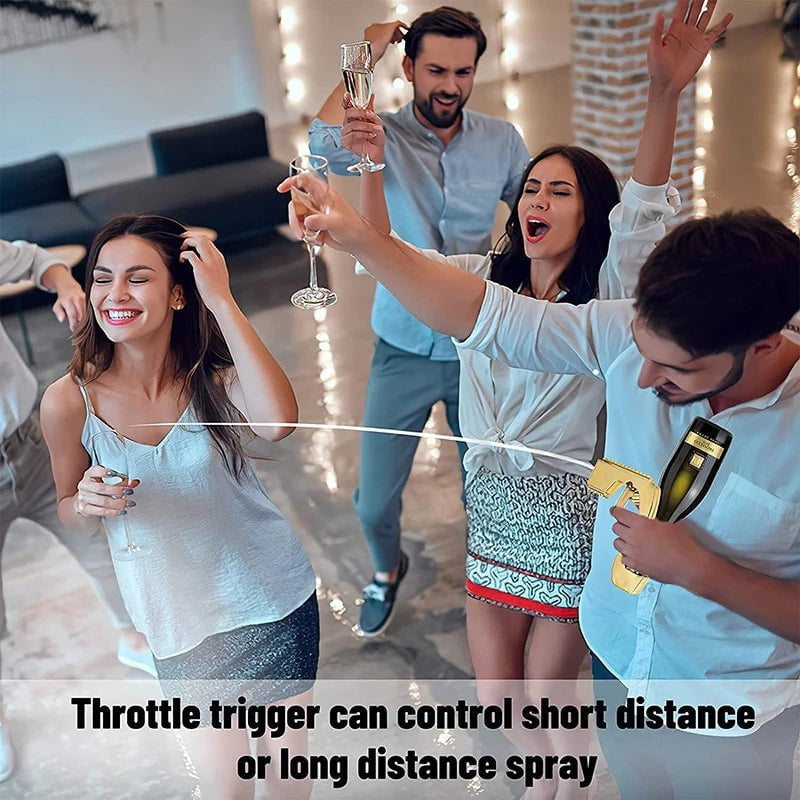 pipicars Champagne Wine Sprayer Bottle Spray Alloy Version Stopper Ejector Pop