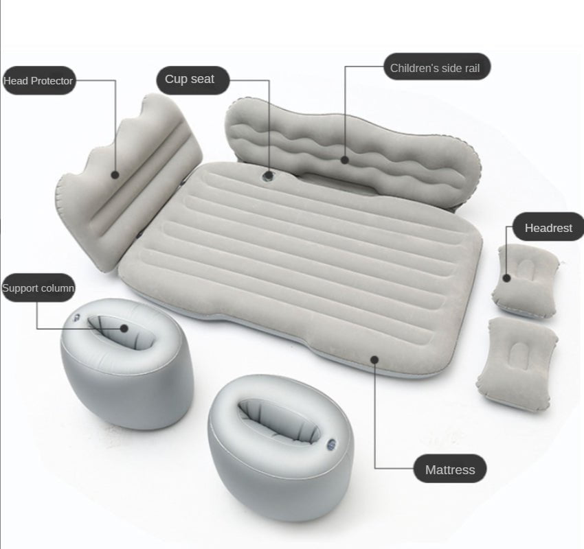 pipicars Car Air Bed SUV Mattress Car Back Travel Home Camping Bed