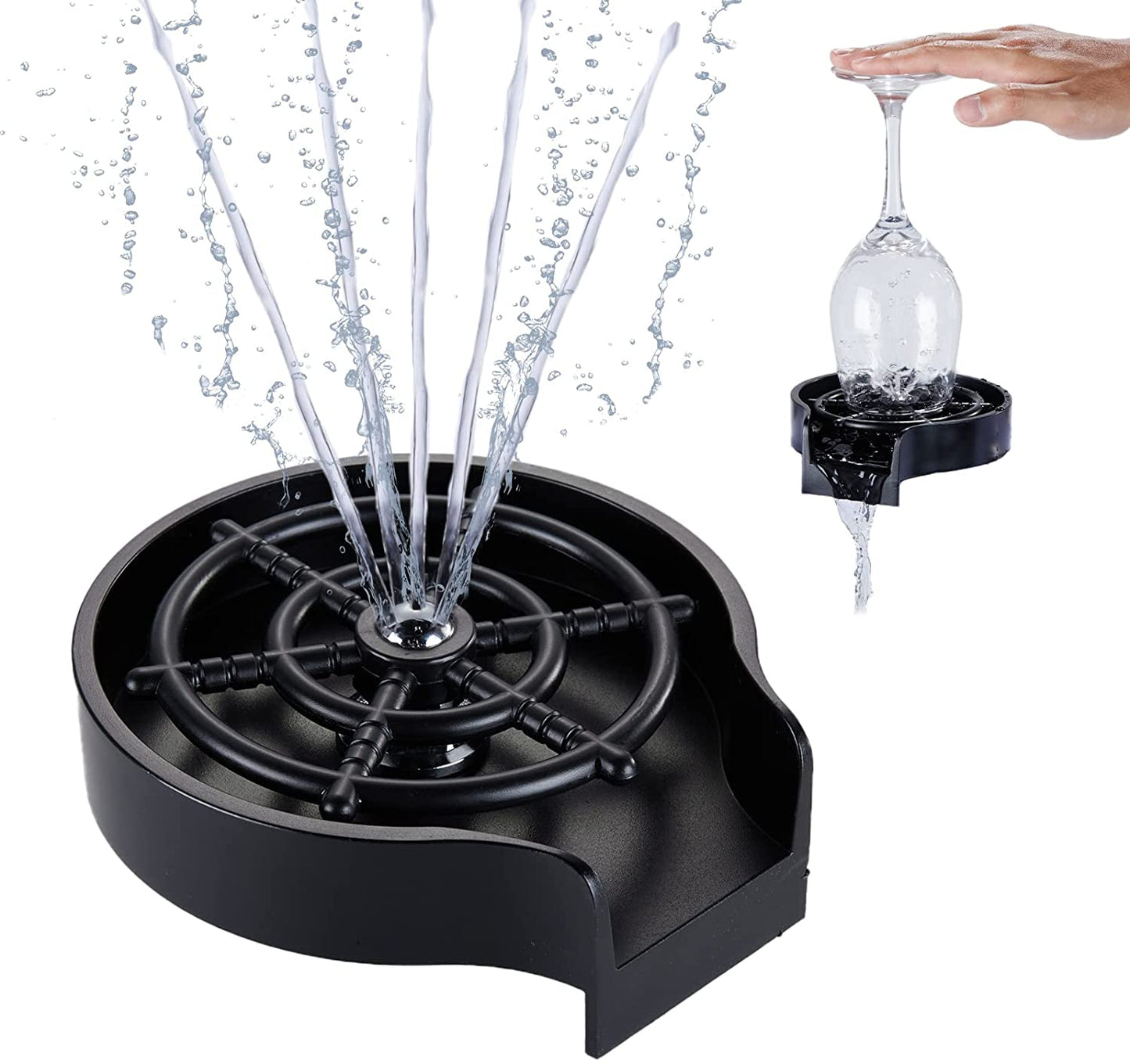 pipicars High Pressure Automatic Glass Cup Washer Bar Cup Cleaner