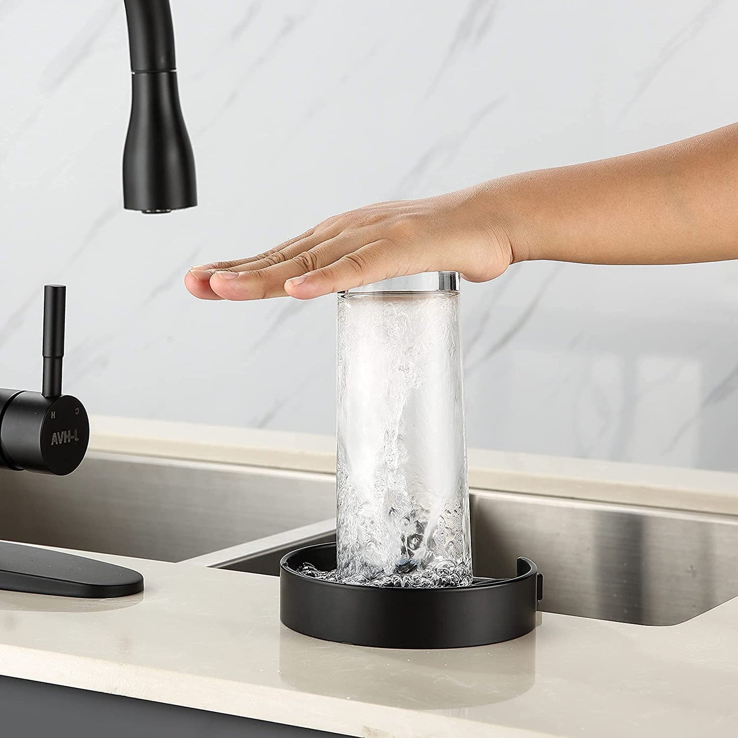 pipicars High Pressure Automatic Glass Cup Washer Bar Cup Cleaner
