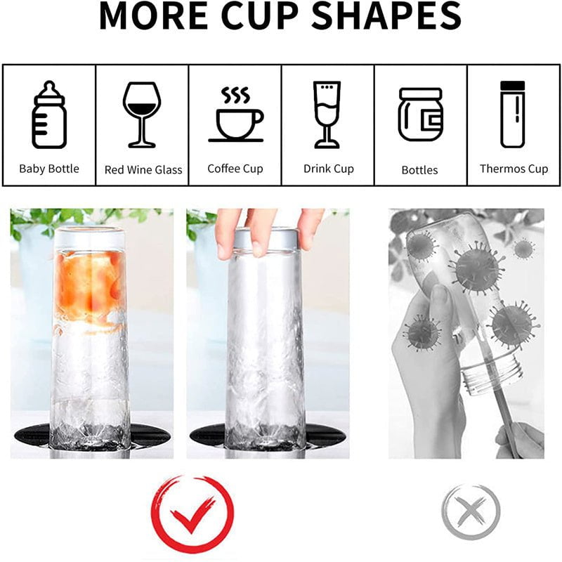 pipicars High Pressure Automatic Glass Cup Washer Bar Cup Cleaner