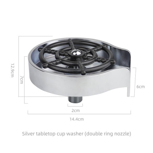 pipicars High Pressure Automatic Glass Cup Washer Bar Cup Cleaner