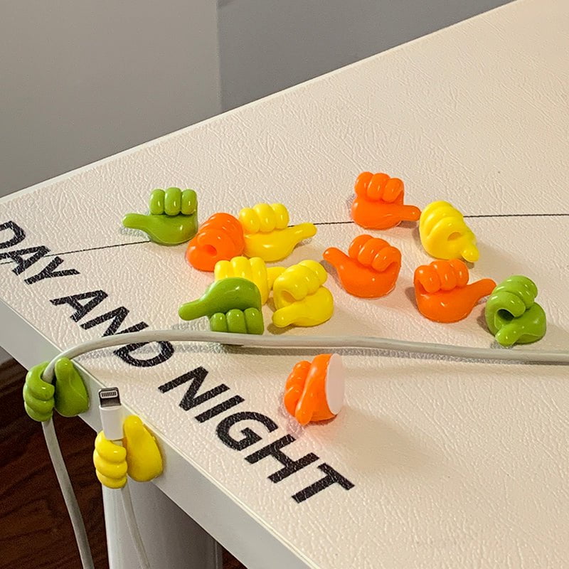 pipicars 10Pcs Key Hook Silicone Thumb Holder Wall