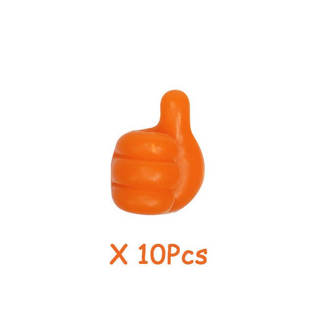 pipicars 10Pcs Key Hook Silicone Thumb Holder Wall