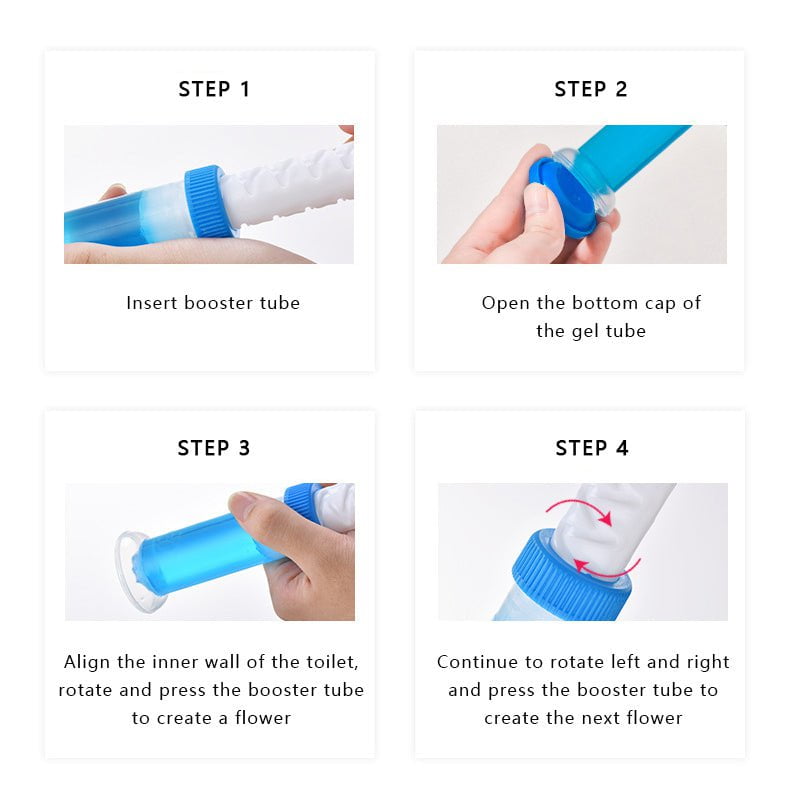 pipicars 1PC Flower Aromatic Toilet Cleaning Gel Toilet Deodorant Cleaner