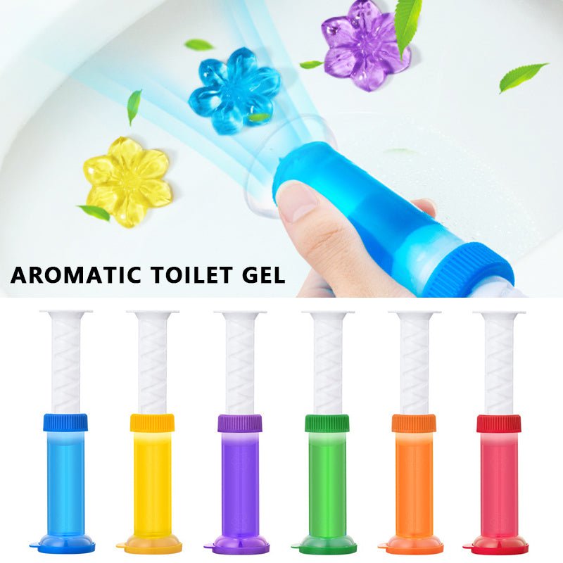 pipicars 1PC Flower Aromatic Toilet Cleaning Gel Toilet Deodorant Cleaner